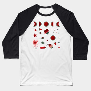 Watermelon Witch Aesthetic Sheet Baseball T-Shirt